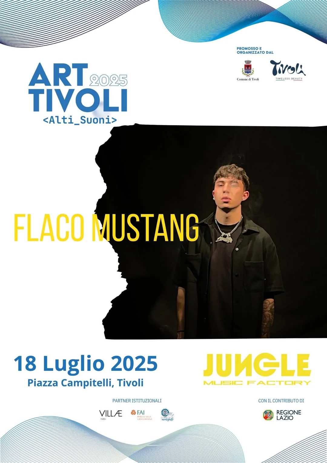 Locandina individuale di Flaco Mustang per AltiSuoni 2025