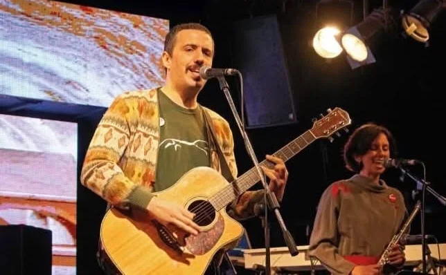 Emanuele Sterbini e Dominique D'Avanzo degli Sterbus dal vivo
